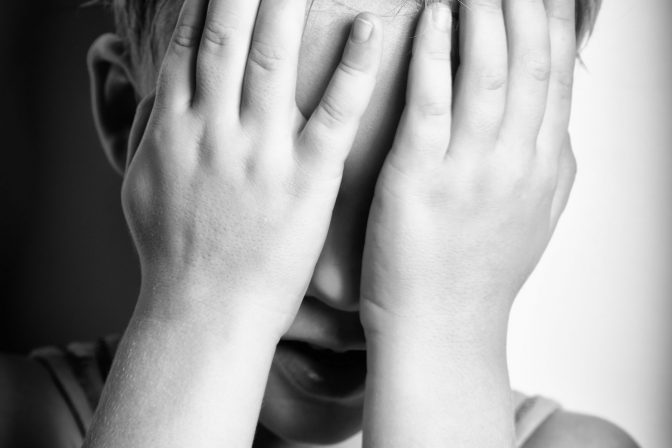 grieving child