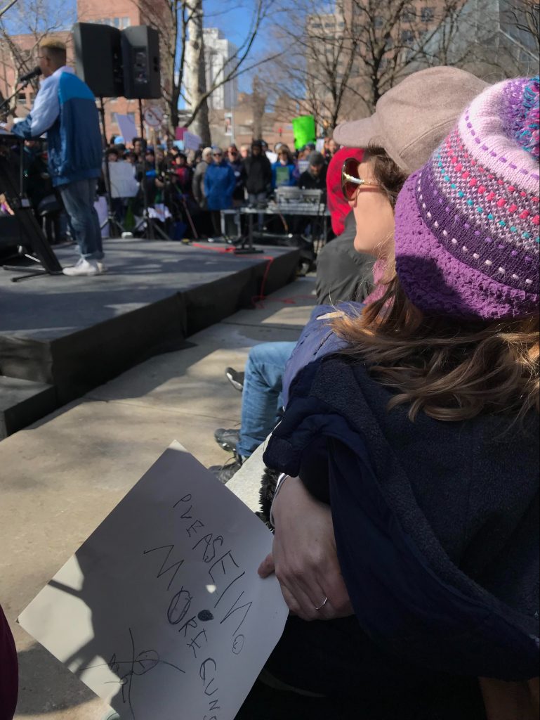 crowd watching