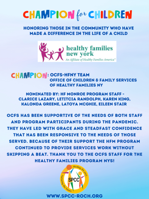 Champions for Children - OCFS-HFNY