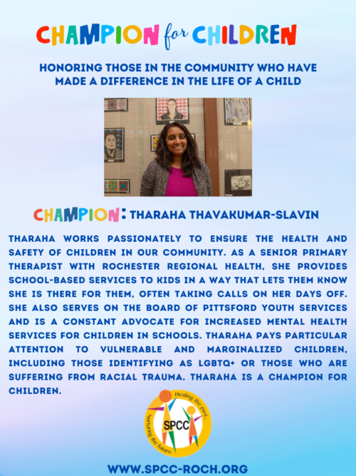 Champions for Children - Tharaha Thavakumar-Slavin